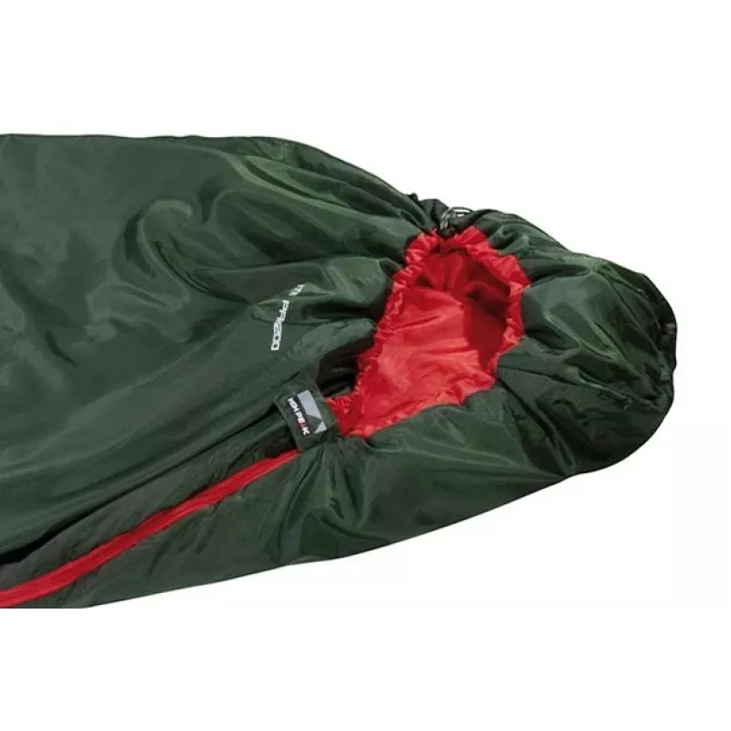 High Peak Lite Pak 1200 Mumijos formos miegmaišis, poliesteris, žalias, raudonas 23263