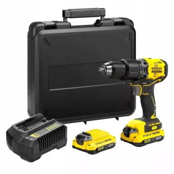 Bešepetėlinis gręžtuvas-suktuvas 18V FATMAX V20 2x2,0Ah dėklas