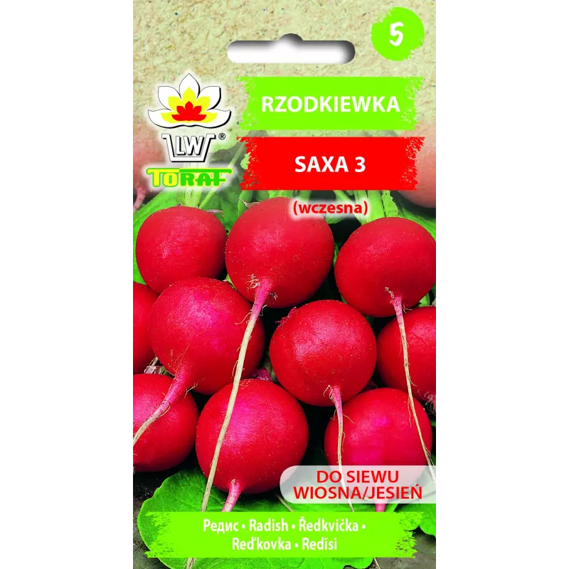 Saxa 3 ridikėlių sėklos, 10g daržovių sėklų pakuotė