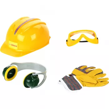 Theo Klein Bosch Accessories Set B 4PC su šalmu ir pirštinėmis, nuo 3 metų