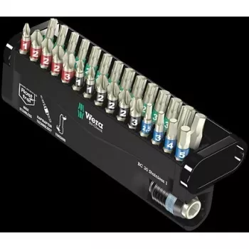 Wera Bit-Set 30-piece BC Stainless/30 Bit-Check Phillips Phillips, Phillips Pozidriv, TORX, internal hex (05071109001)