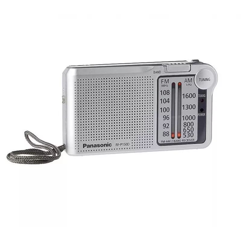 Panasonic RF-P150DEG nešiojamasis analoginis radijas, sidabrinis