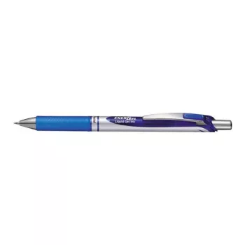 Ištraukiamas prisegamas gelinis rašiklis PENTEL EnerGel XM, mėlynas rašalas, pakuotėje 12 vnt.