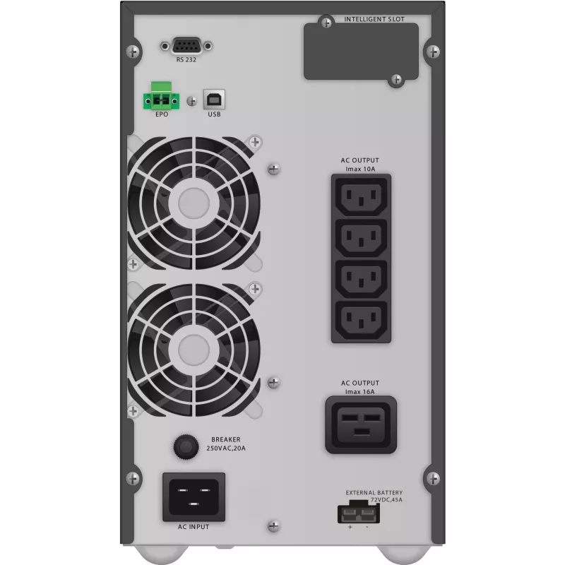 PowerWalker VFI 3000 TGB Dvigubo keitimo (Online) 3 kVA 2700 W 5 AC lizdai