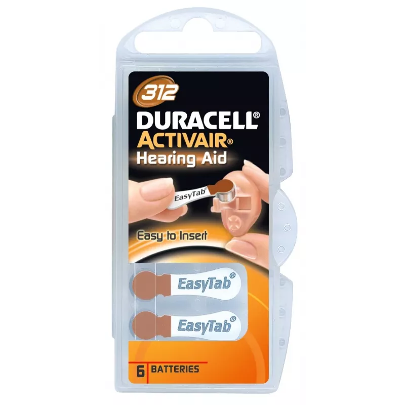 Duracell A312/DA312/ZL312 | Cinko-oro elementai | 6 vnt.