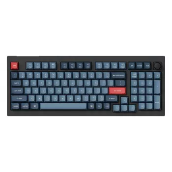 Keychron V5 Max klaviatūra universali RF belaidė Bluetooth juoda pilka 96% mechaninė