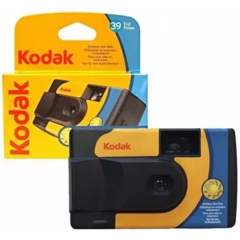 Kodak DAYLIGHT Camera, vienkartinis fotografavimo aparatas su spalvota juostele, 39 nuotraukos. Be įmontuotos blykstės.