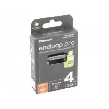 Panasonic eneloop pro AAA tipo baterijos bendram naudojimui (įkraunamos) 900 mAh 4 vnt.