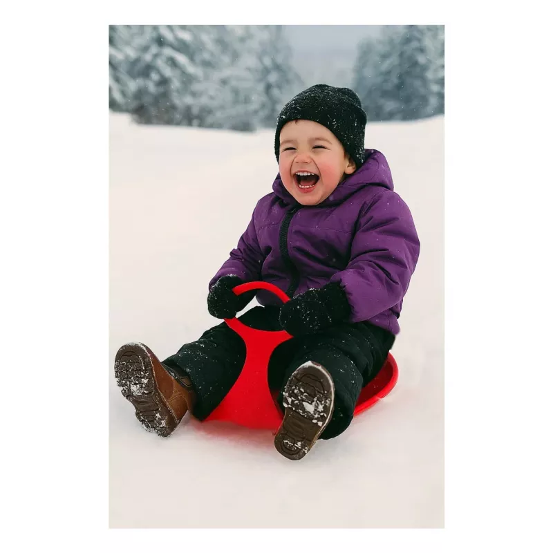 Rogutės Jamara Snow Play Snow Glider raudonos — plastikinės, 570×380×30 mm