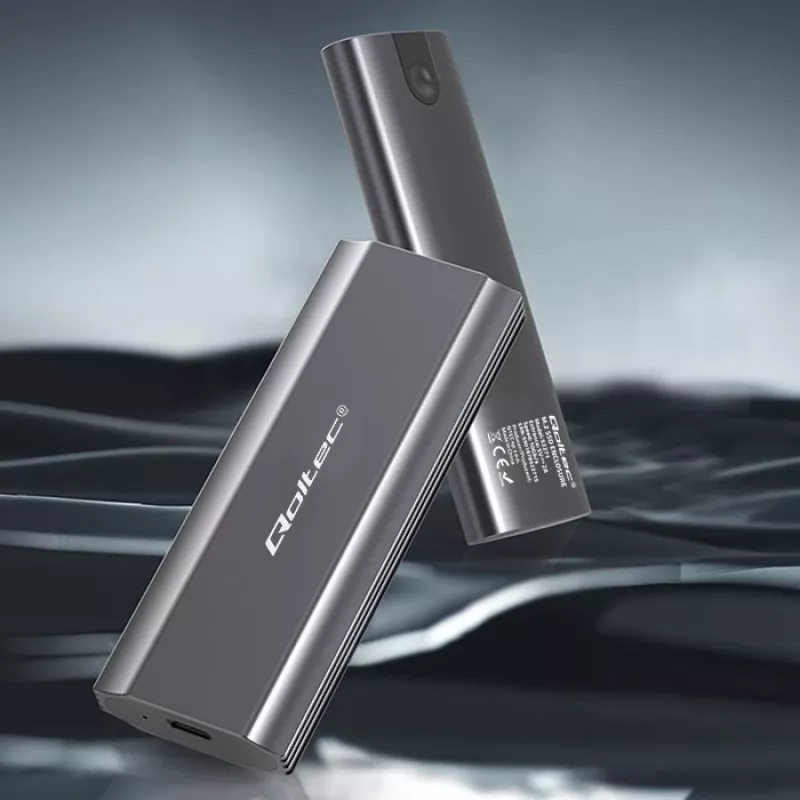 Qoltec 52271 saugojimo diskų dėklas SSD dėklas Pilka M.2
