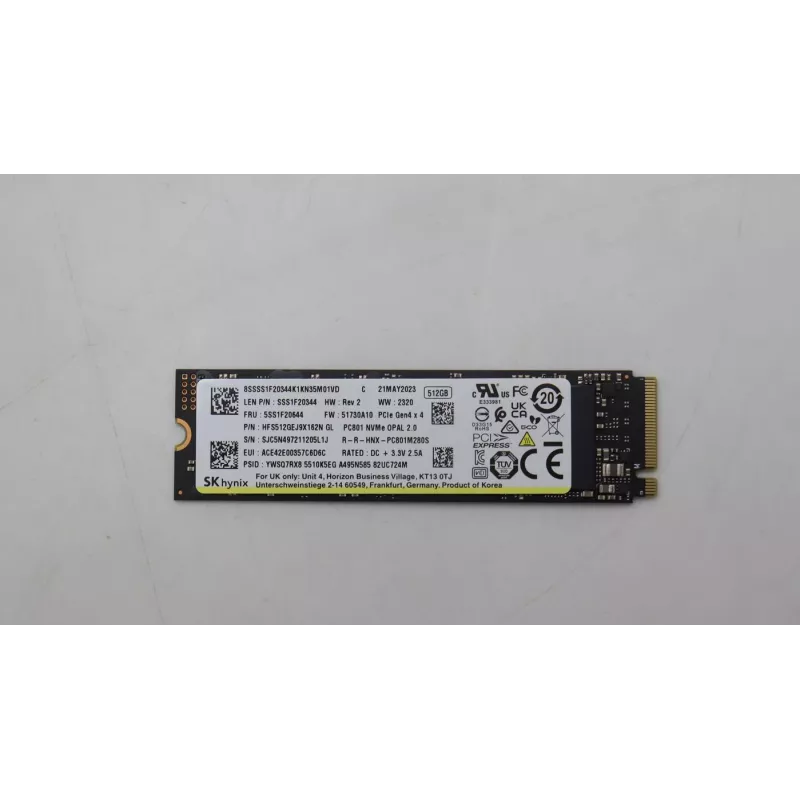 Lenovo SSD_ASM 512G M.2.2280 PCIe4x4 SKH OP