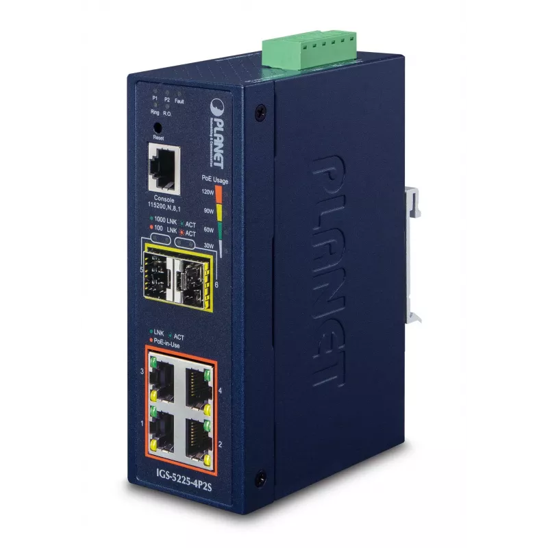 Valdomas L2+ tinklo jungiklis PLANET IGS-5225-4P2S