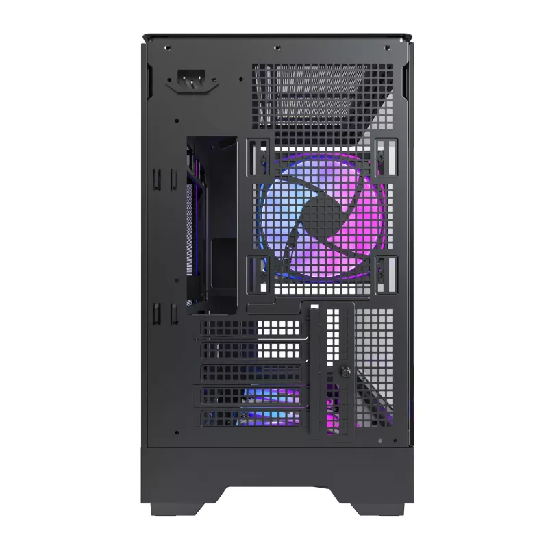 PC Case Montech KING 15 PRO Juoda — micro ATX / Mini-ITX midi tower