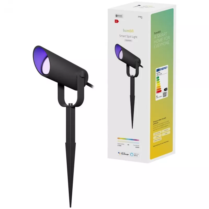 Išmanusis apšvietimo prožektorius Hombli HBSL-0100 Bluetooth 6 W juodas
