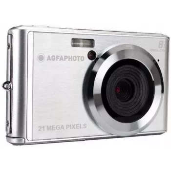 AgfaPhoto DC5200 - Skaitmeninė kamera - Kompaktiška kamera - 21,0 MPix - 720p - Sidabrinė (DC5200-SIL)