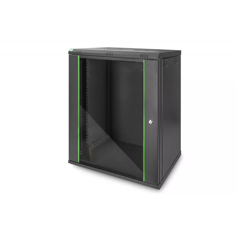 DIGITUS Dynamic Basic DN-19 16-U-EC-SW - Spinta - Tinklo spinta - tinkama montuoti ant sienos - RAL 9005 - 16U - 48,3 cm (19 inch)