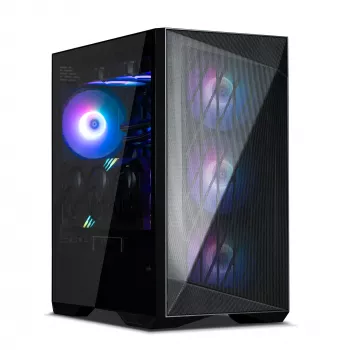 Zalman Z9 Iceberg MS Juoda ATX Mid Tower PC Case Included 4x 140 mm ARGB fan - Midi/Mini Tower - ATX