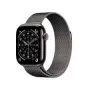 Išmanusis laikrodis Apple Watch Series 11 GPS + Cellular 42mm skalūno spalvos titano korpusas su skalūno spalvos „Milanese Loop“ apyranke