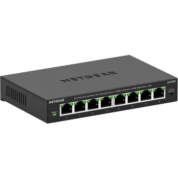 NETGEAR GS308E Managed L2/L3 Gigabit Ethernet (10/100/1000) Juoda