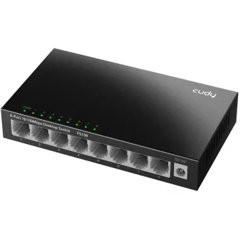 Nevaldomas komutatorius Cudy FS108 8 prievadų Fast Ethernet 10/100 juodas
