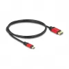 DeLOCK USB Type-C į DisplayPort kabelis 8K 30Hz HDR 1m raudonas