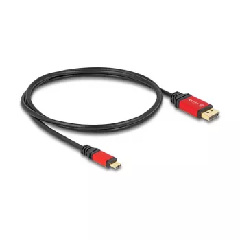 DeLOCK USB Type-C į DisplayPort kabelis 8K 30Hz HDR 1m raudonas