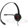 Mono USB ausinės Plusonic 10.1P — vienos ausies USB ausinės, suderinamos su Teams ir Skype