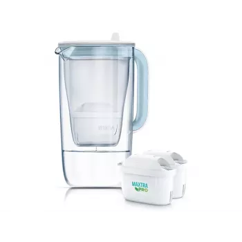 Vandens filtro ąsotis BRITA Glas Kanne ONE su 2 MAXTRA+ PRO kasetėmis (modelis 126032)
