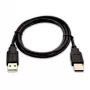 USB kabelis V7 juodas USB 2.0 A kištukas į A patiną 1m 3,3 pėdos