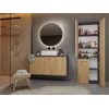Topeshop NEL 1K DD ANT/ART KP vonios spintelė Grafitas, Ąžuolas