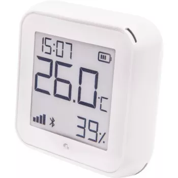 Temperatūros ir drėgmės jutiklis Shelly H&T Gen3 Wi‑Fi baltas