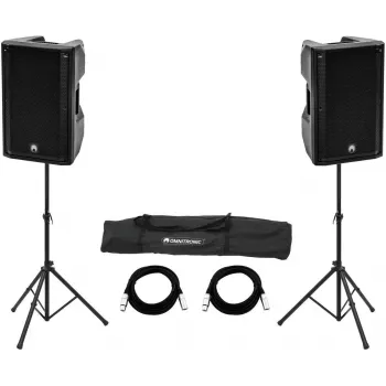 Maitinamų garsiakalbių rinkinys Omnitronic XKB-215A — 2×15 colių garsiakalbiai, 2000 W didžiausios galios