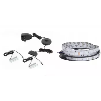 LED šviesos juostelė cama meble QIU 160, paviršinio montavimo, mėlyna šviesa, kintamosios srovės maitinimas, 1 vnt.