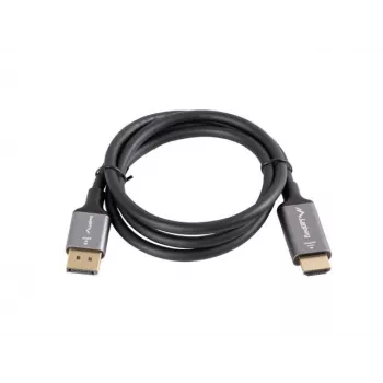 Displayport(M)-HDMI(M) kabelis 1M 4K juodas ir sidabrinis