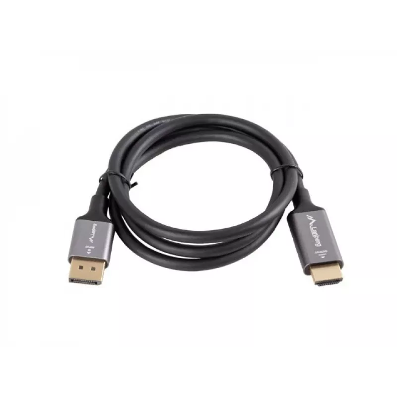 Displayport(M)-HDMI(M) kabelis 1M 4K juodas ir sidabrinis