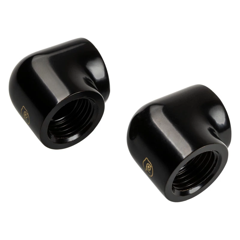 Adapter 90° G1/4 colio vidinis sriegis į G1/4 colio vidinis sriegis, BitsPower Touchaqua TA-90DIA-GB