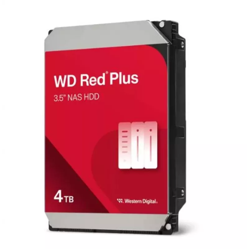 Vidinis HDD Western Digital Red Plus WD40EFZZ 4 TB 5400 RPM 128 MB 3.5 colio SATA III