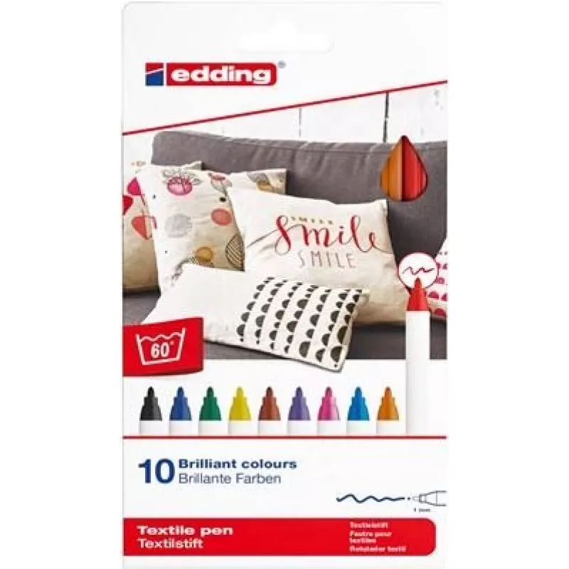 Edding 4600 Daugiaspalviai žymekliai 10 vnt. Rašymo spalvos Daugiaspalvis