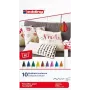 Edding 4600 Daugiaspalviai žymekliai 10 vnt. Rašymo spalvos Daugiaspalvis
