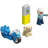 Toy motorcycle playset LEGO Duplo Police 10967 with movable wheels and police figure