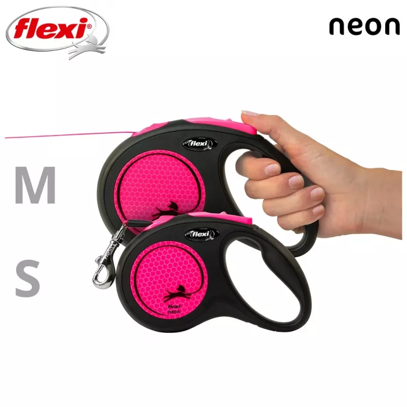 Flexi New Neon S 5 m automatinis šunų pavadėlis