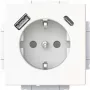 Busch-Jaeger SCHUKO kištukinis lizdas USB-A+C 20 EUCB2USBAC-884 (2CKA002011A6310)