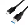 LOGILINK CU0169 LOGILINK - USB 3.2 Gen1x1 laidas, mažas USB-A į mažą USB-C, juodas, 1,5 m