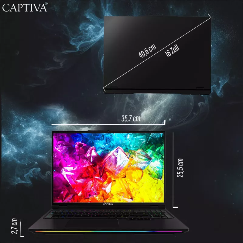Nešiojamas kompiuteris Captiva 95061 15,6 col. Intel Core i5 8GB 256GB SSD NVIDIA Windows 10
