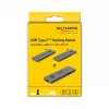 Docking Station DeLOCK Dual USB Type-C su HDMI USB 3.2 SD PD 3.0