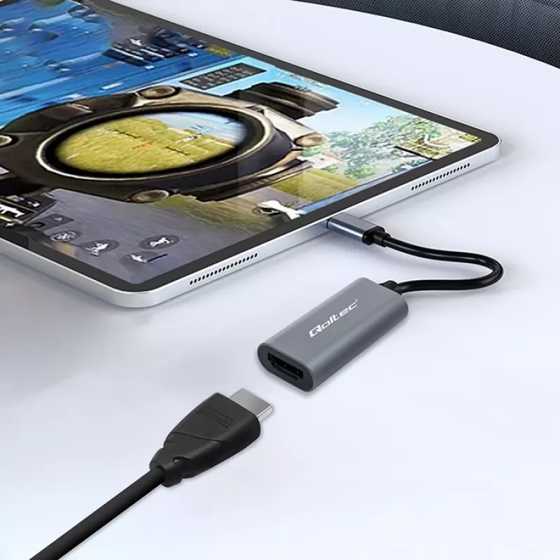 Adapter USB-C į HDMI 4K 60Hz 32AWG QOLTEC