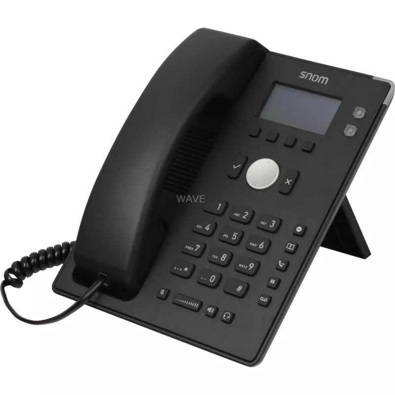 snom D120 - VoIP telefonas - trijų krypčių skambučiai - SIP - 2 laidai - juoda (4361)