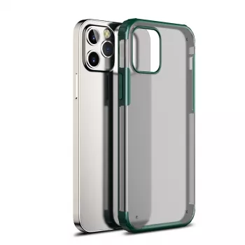 Apsauginis smūgiams atsparus dėklas Devia, skirtas iPhone 12 Pro Max, žalias