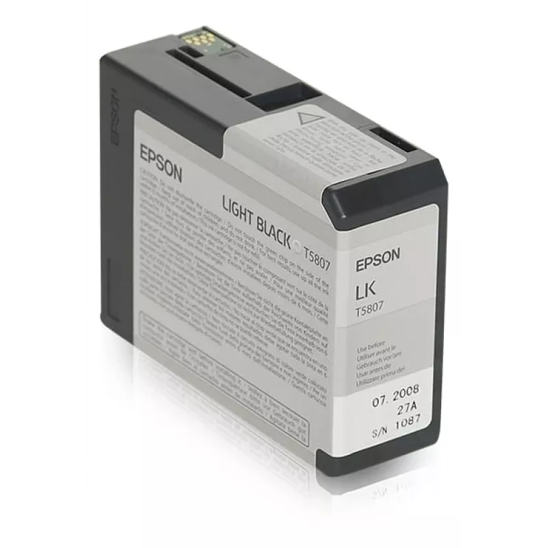 Epson Singlepack šviesiai juoda T580700, šviesiai juoda, pigmentinis rašalas, 80 ml, 1 vnt.