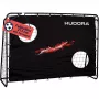 Futbolo vartų treniruoklis su vartų sienele HUDORA modelis 76947, juodas, motyvas „Goal“